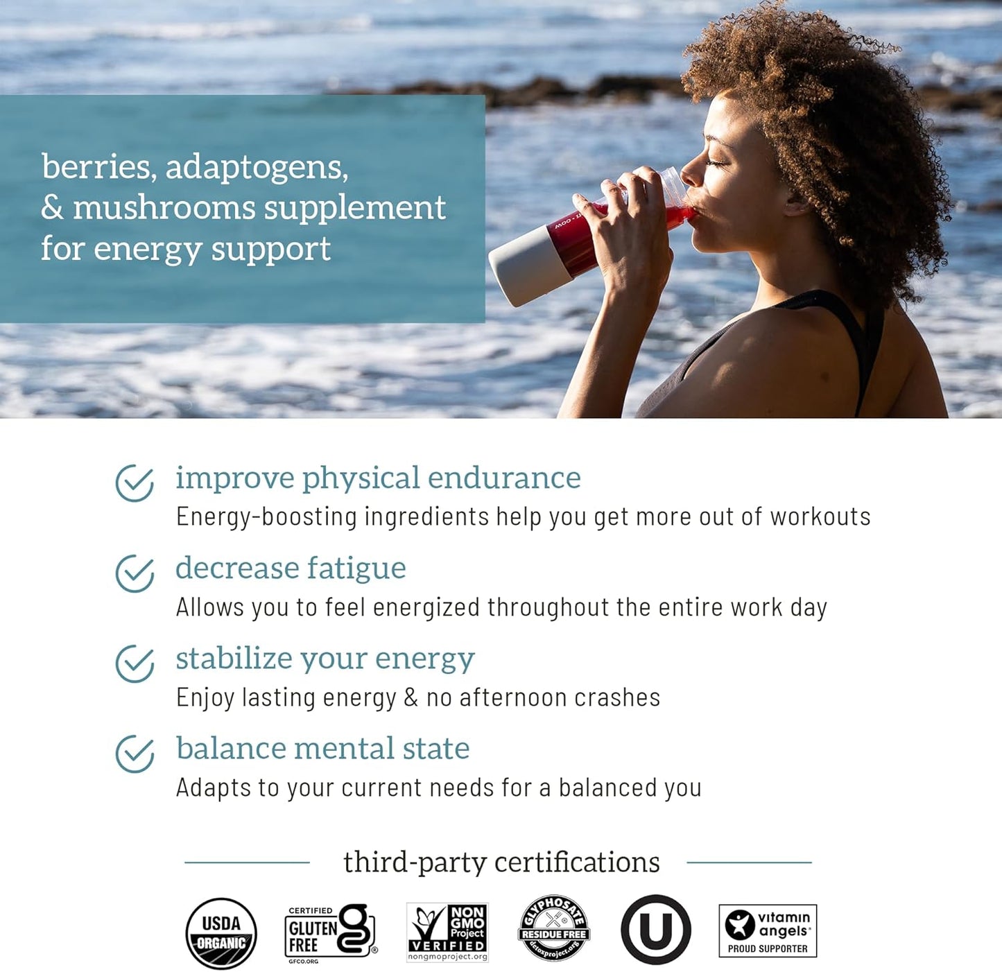 Organifi Red Juice - Energy Powder Reduces Afternoon Crashes and Boosts Digestion and Immune System, 30 Servings