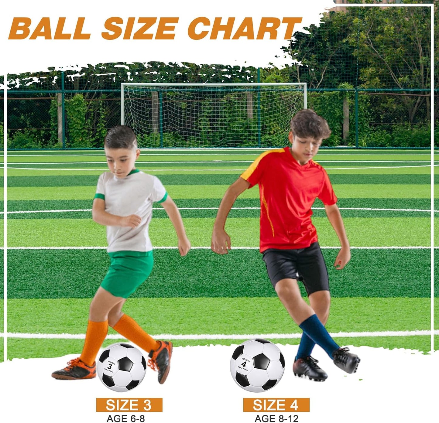 12 Pack Operation Christmas Bulk Items Soccer Ball with Pump Needles, Official Size 3/4/5 Soccer Ball Deflated Gift for Christian Charity Donation Training Practice