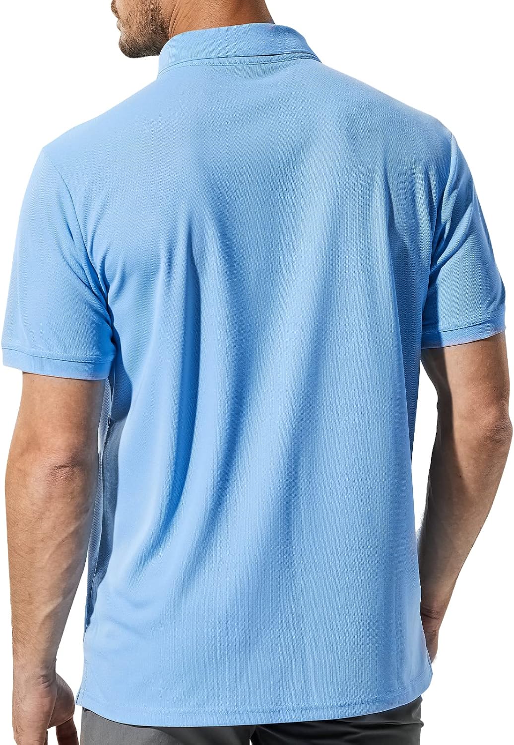 MIER Polo Shirts for Men Short Sleeve Quick Dry Polyester Collared Shirts Casual Golf Shirts, Moisture-Wicking