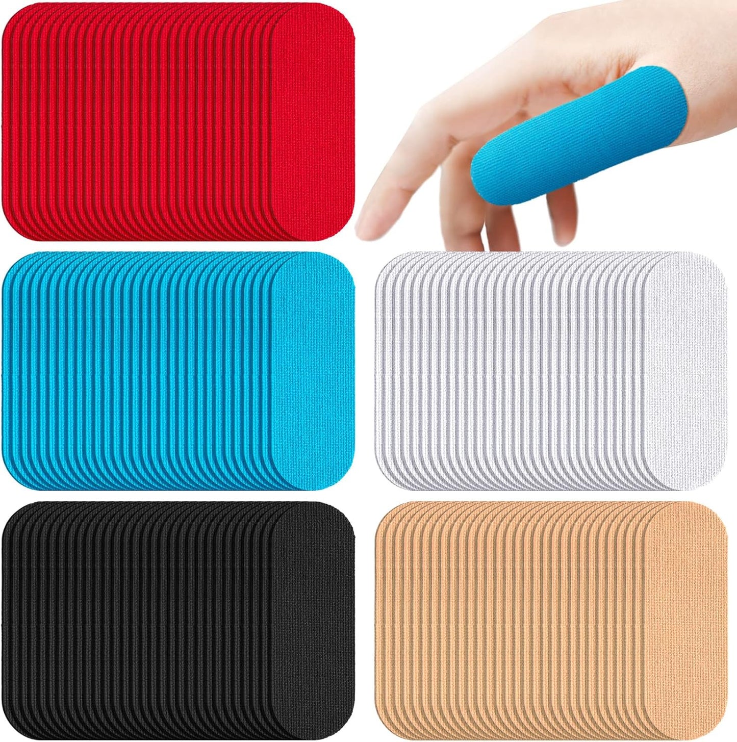 Sratte 150 Pieces Bowling Thumb Tape Bowling Protective Performance Finger Protection Bowlers Accessories Assorted Colors Bowler Thumb Tape Pre Cut