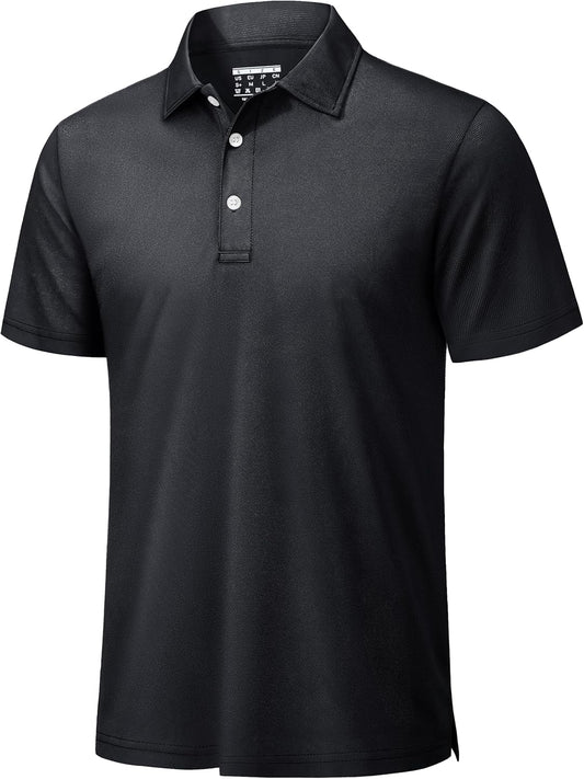 TACVASEN Mens Golf Shirt Dry Fit Mens Polo Shirts Short Sleeve Performance Golf Polos for Men with Collar Work Shirts