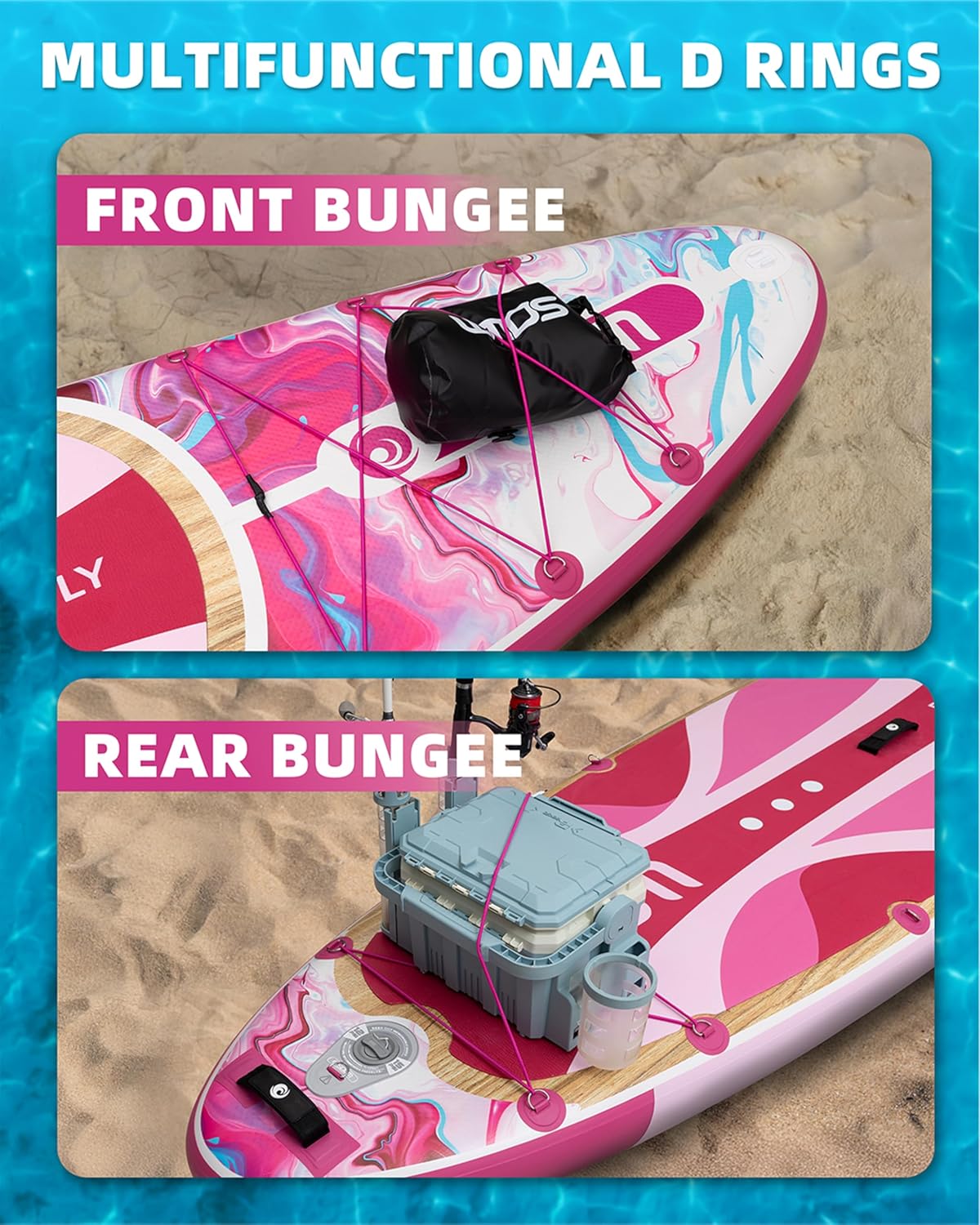 Inflatable Paddle Boards 11'x33'', Stand Up SUP Paddle Board Inflatable for Adults Youth, Extre Wide & Non-Slip Sup of All Skill Levels