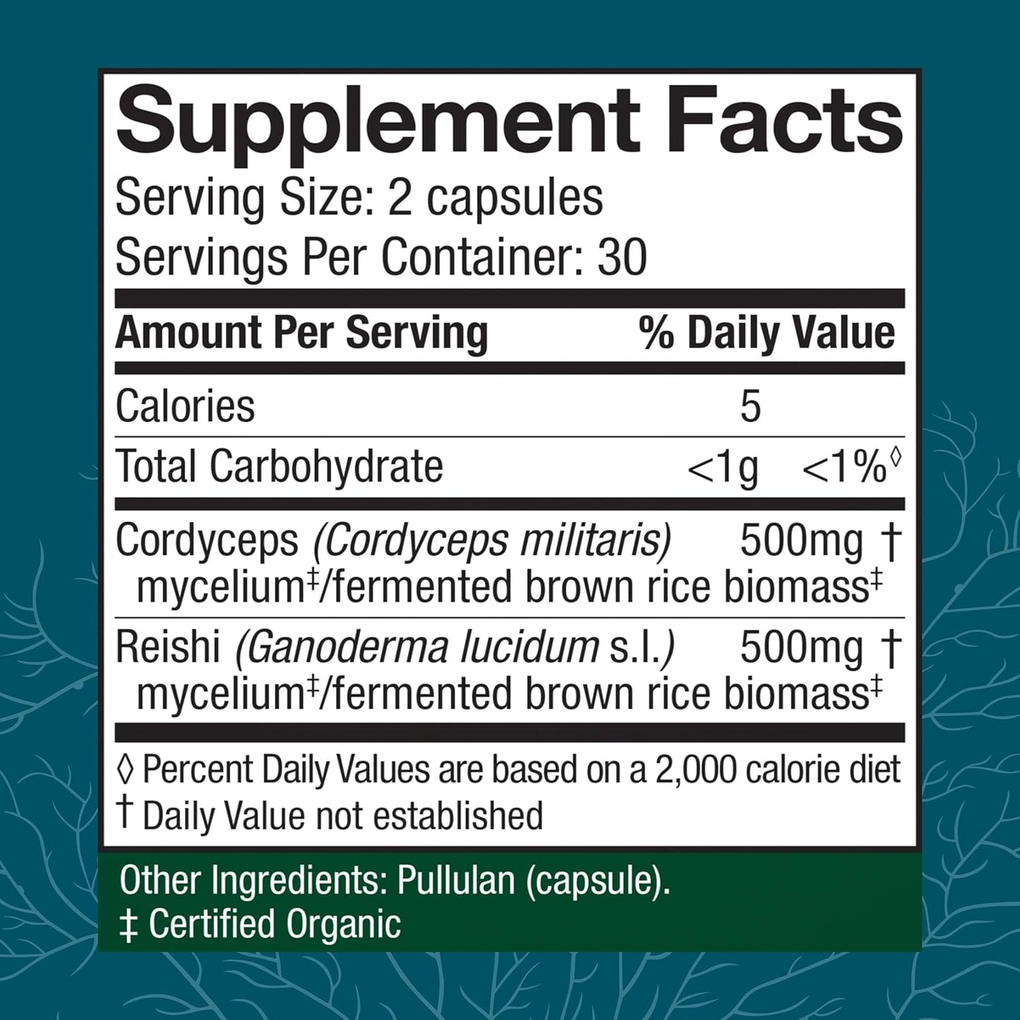 Host Defense CordyChi Capsules - Energy & Immune Support Supplement - Cordyceps & Reishi Mushroom Supplement for Relaxation & Respiratory Support - Aids Against Tiredness - 60 Capsules (30 Servings)*