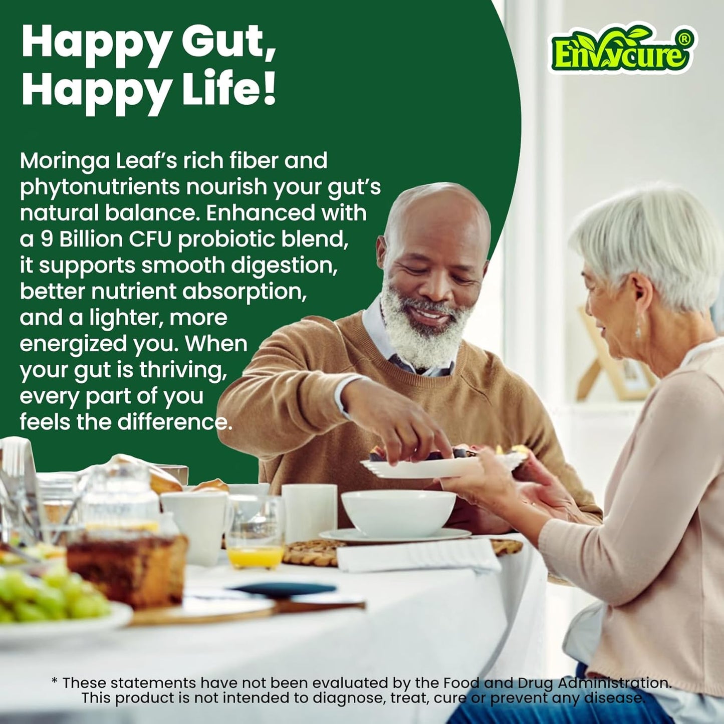 Organic Moringa Gummies 1000mg for Women Men, Liposomal Nutrient-Dense Pure Green Superfood, w/Vegan Omega-3, Boswellia, L-Theanine & Probiotic, for Energy, Focus, Antioxidants & Gut Health, 120Cts