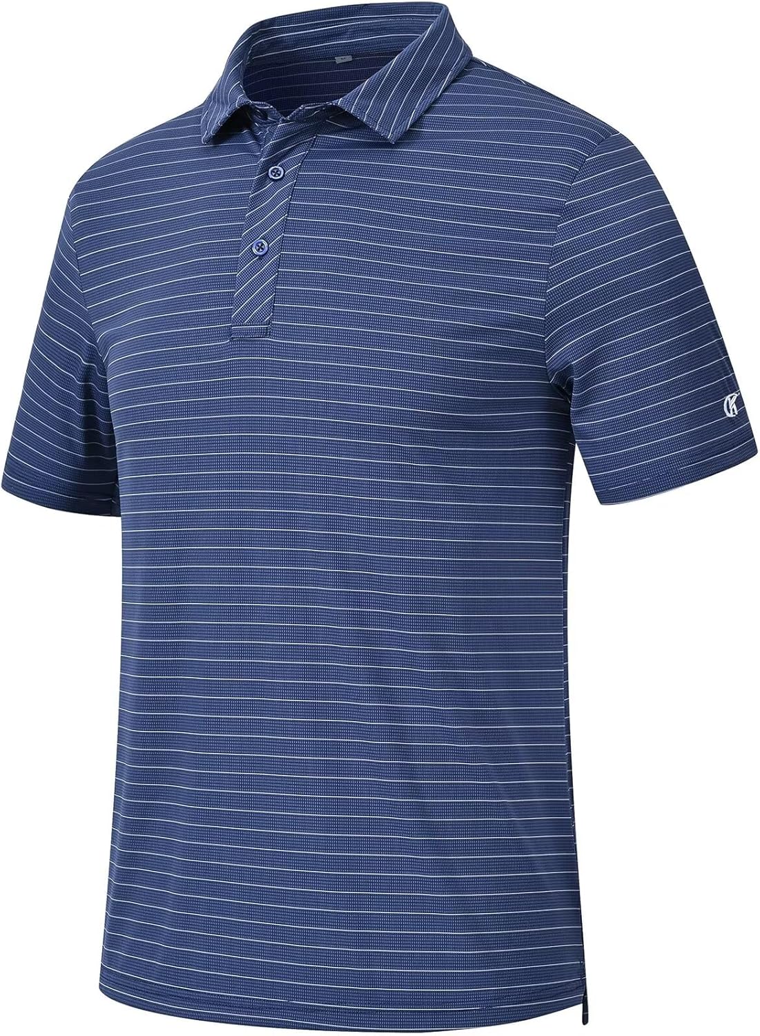 Tyhengta Men's Striped Shirt Short Sleeve Golf Polo Shirts