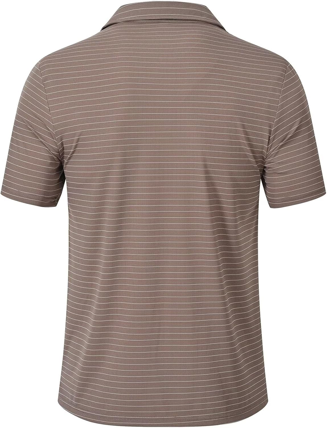 Tyhengta Men's Striped Shirt Short Sleeve Golf Polo Shirts