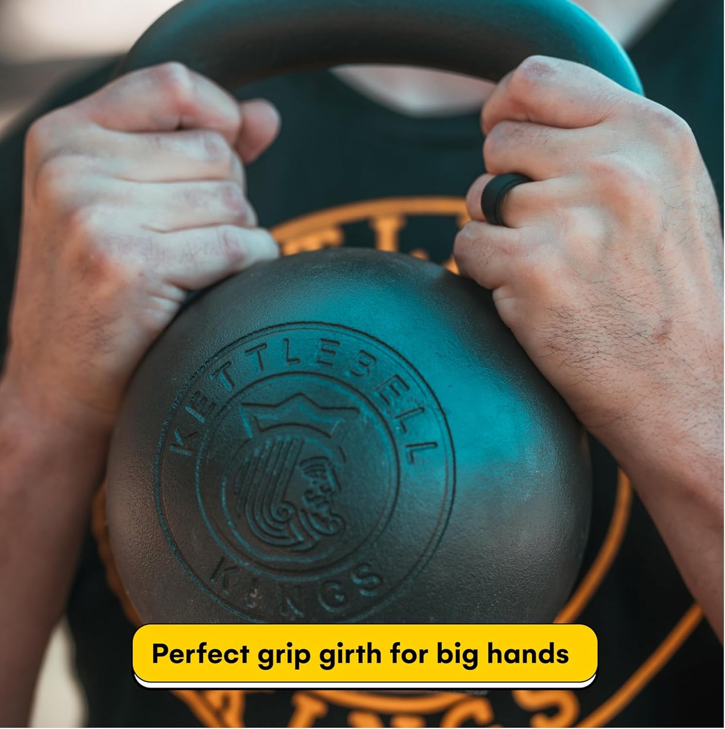 Kettlebell Kings Powder Coated Kettlebell Weights - 9-97 lb Strength Training Kettlebells for Men and Women - Hand Weights Workout Gym Equipment - Weights Set for Home Gym- New