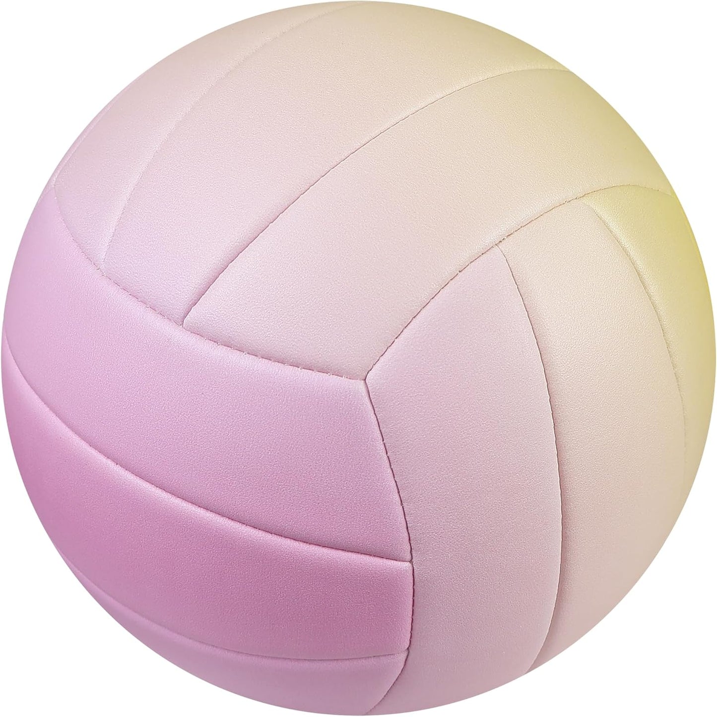 Size 5 Volleyball - Durable PU Leather, Indoor/Outdoor. Soft Control, Great Airtightness for Training/Games. Ideal for All Ages