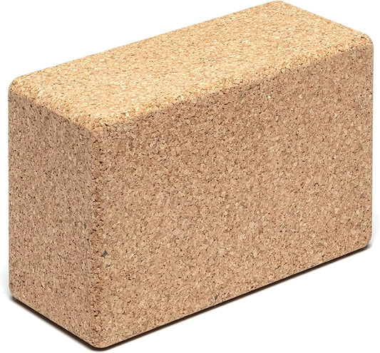 Go4Cork Cork Yoga Block for Yoga, Pilates & Meditation | Non-Slip, Hypoallergenic, Sustainable, Non-Toxic Yoga Block