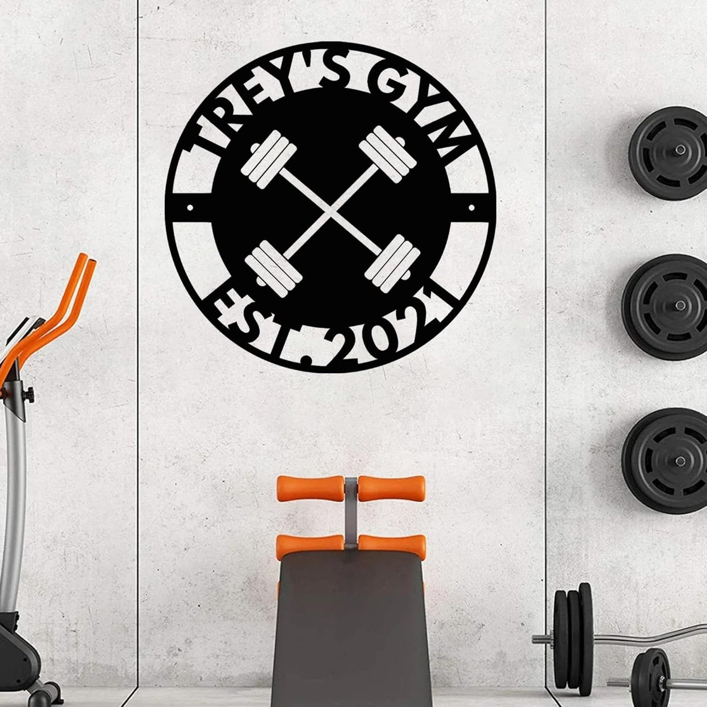 Luxury Personalized Gym Metal Sign, Custom Home Gym Decorations, Gifts for Fitness Lovers, Workout Room Decor, Gym Signs, Christmas Gifts 7
