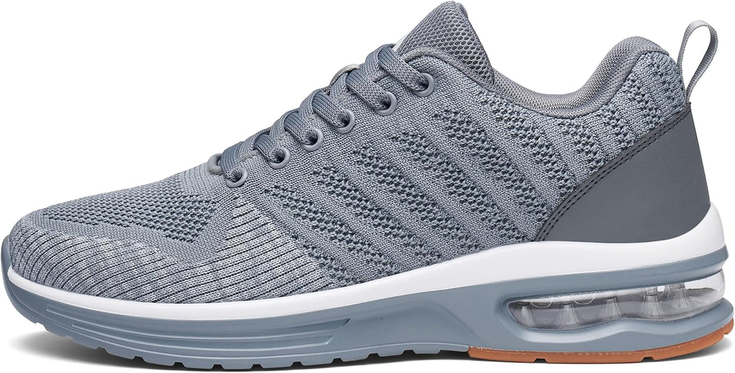 Mishansha Running Shoes for Men Sneakers Air Cushion Walking Shoes Comfortable Tennis Shoes Breathable Trail Running Shoes US Men 7.5-15