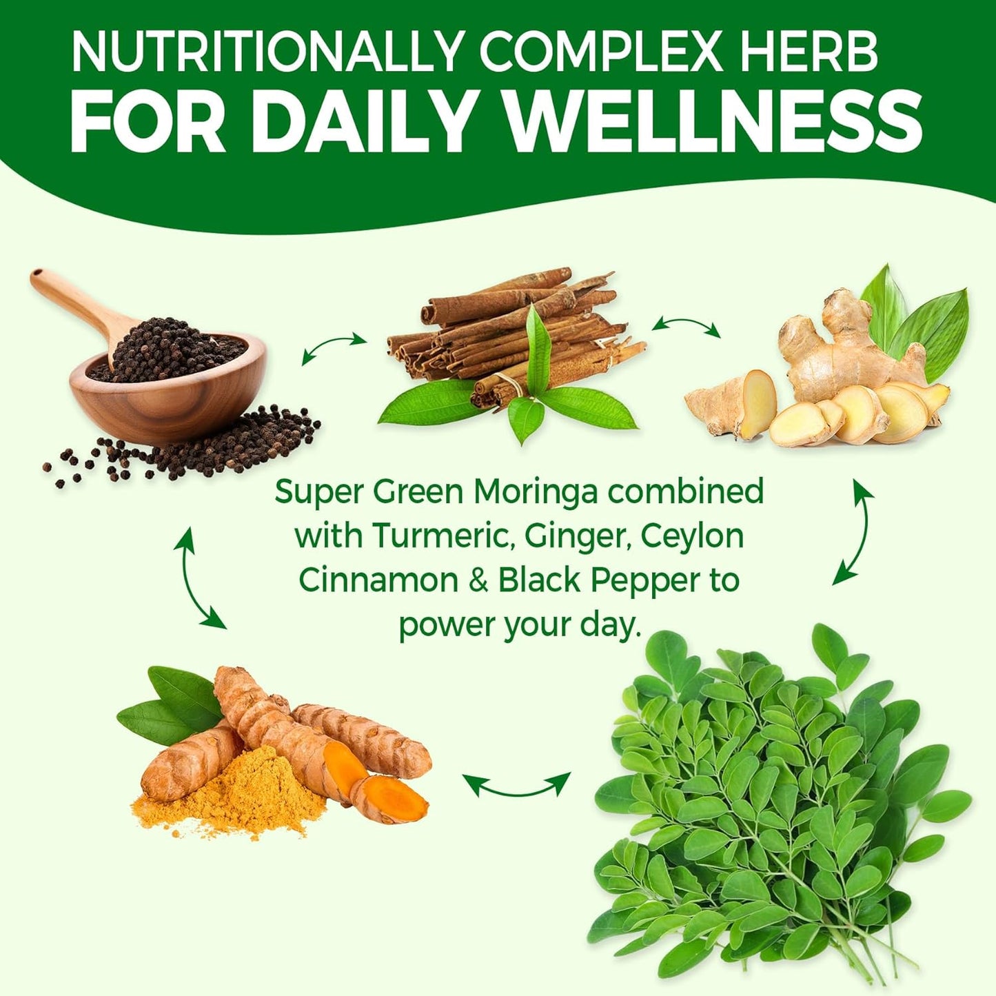 Sugar Free Moringa Gummies for Women Men with Probiotic Turmeric Ginger Ceylon Cinnamon, Chewable Organic Pure Moringa Leaf Supplement for Adults | Gut & Immune Support, Vegan, Grape Flavor, 120Cts