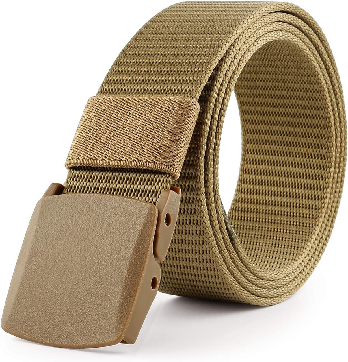 JASGOOD Nylon Canvas Breathable Military Tactical Men Waist Belt With Plastic Buckle
