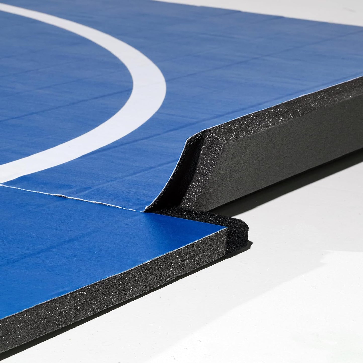 Dollamur 10’x10’x1.25” Wrestling Mat, Black, Home Workouts, Exercise, with Circles, FLEXI-Connect®