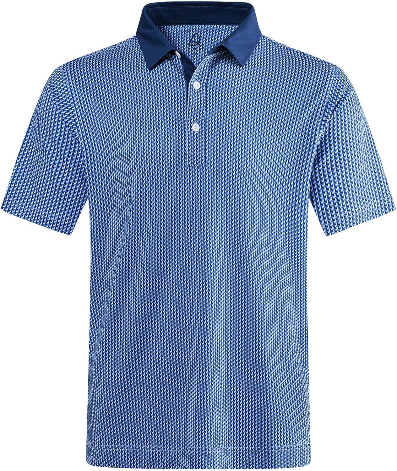 DEOLAX Mens Polo Shirts Fashion Print Mens Golf Shirt Dry Fit Mens Golf Polo Short Sleeve Quick Dry Funny Golf Shirt for Men