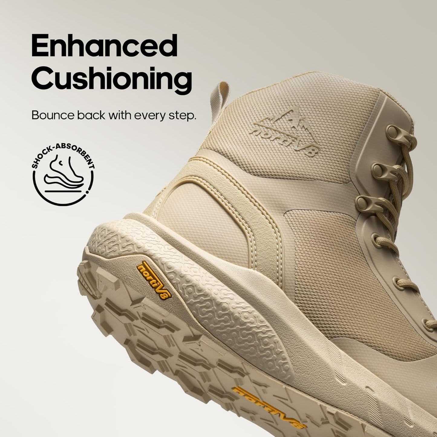 NORTIV 8 Men's Military Tactical Boot Lightweight Comfortable Boots for Work All Day Side Zipper Motorcycle Combat Hiking Boots Metrostrike(8-9 Inches)