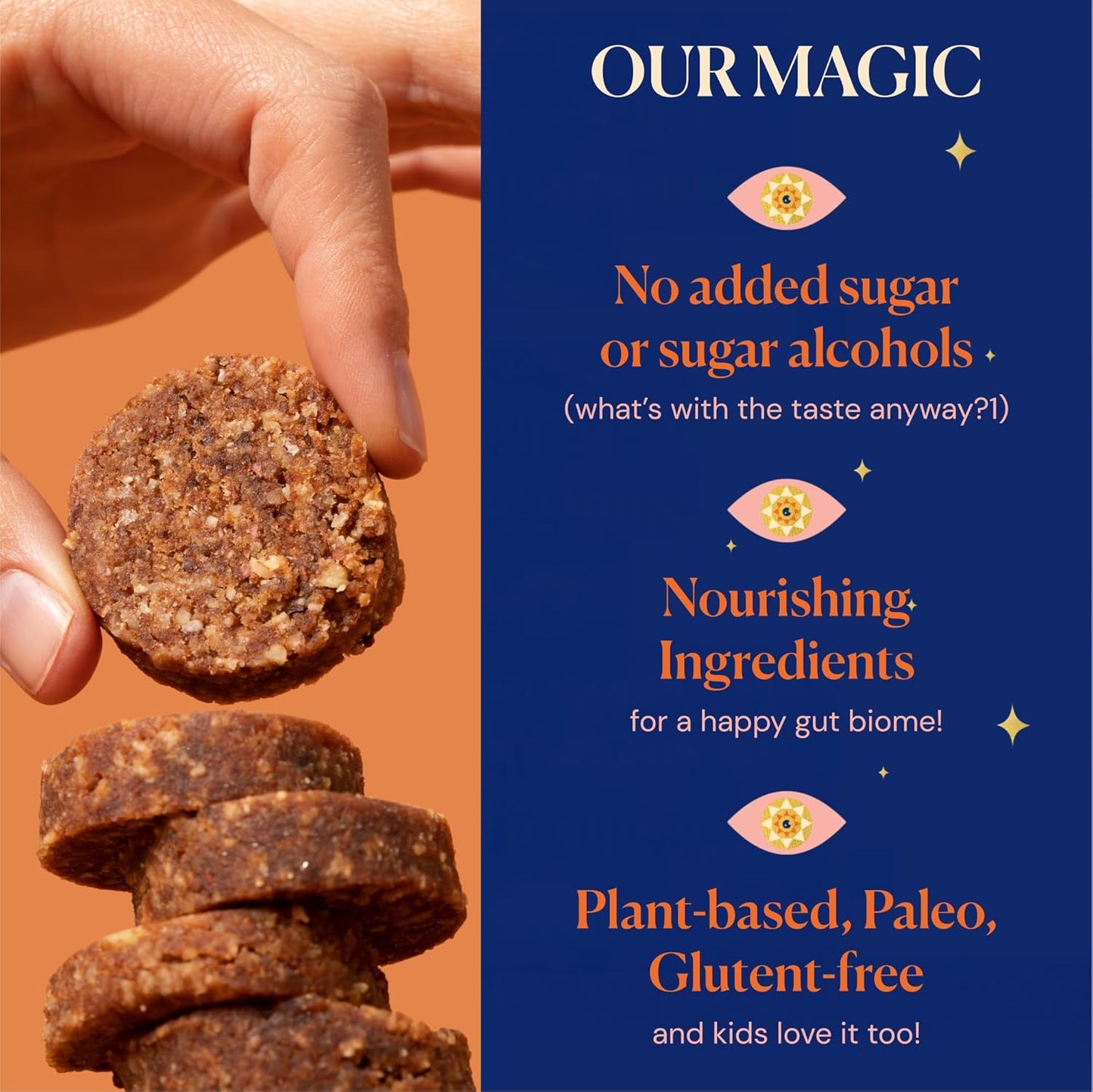 MAGICDATES Date Snack Bites | Variety Pack – 4 Bags (16 Servings) | Medjool Dates | Gluten-Free | Vegan | Paleo | No Added Sugar | Plant-Based Snack Bites | Healthy On-the-Go Snack | Grown in California