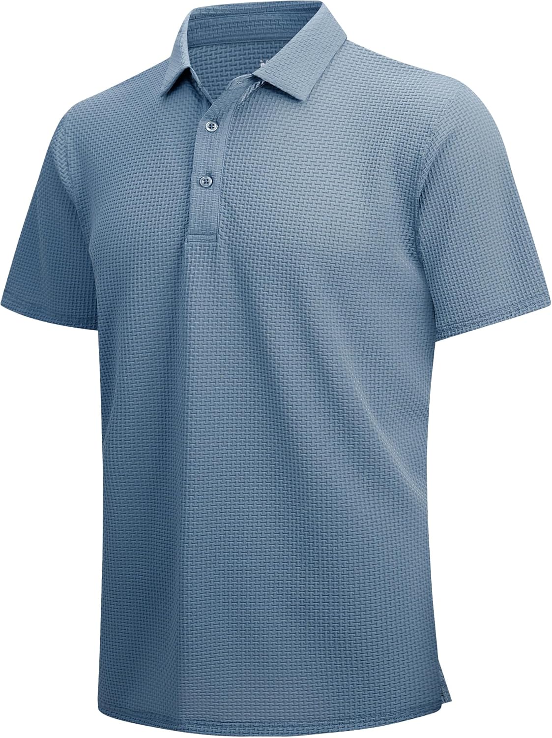 WARHORSEE Golf Polo Shirts for Men Short Sleeve Wrinkle Free 4 Way Stretch Moisture Wicking Performance Collared Tshirts