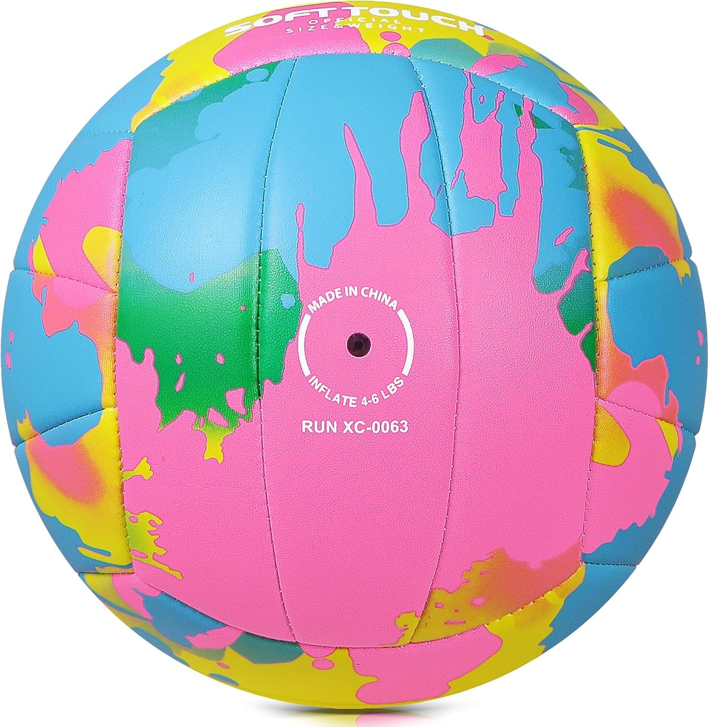 Beach Volleyball Official Size 5 Soft Waterproof Volleyball Sand Sports PU Ball for Indoor, Outdoor, Pool, Gym, Training