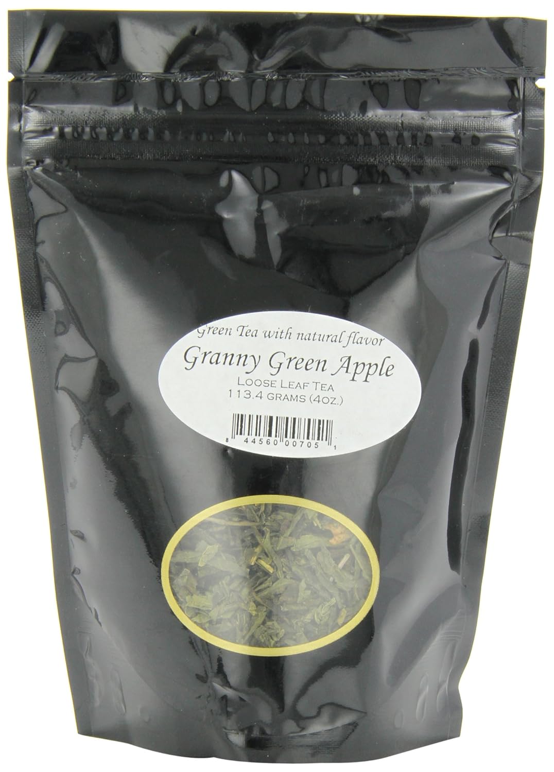 English Tea Store Granny Green Apple Tea Pouches - 4oz | Loose Leaf Green Tea | Refreshing Apple Flavor || Fruity Aromatic Blend | Great Hot or Iced
