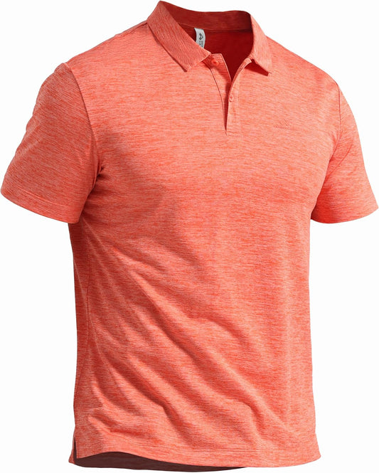 Pioneer Camp Men's Golf Shirt UPF 50+ Quick Dry Polo Shirts Short Sleeve Moisture Wicking Performance Tees Collar Work Shirts