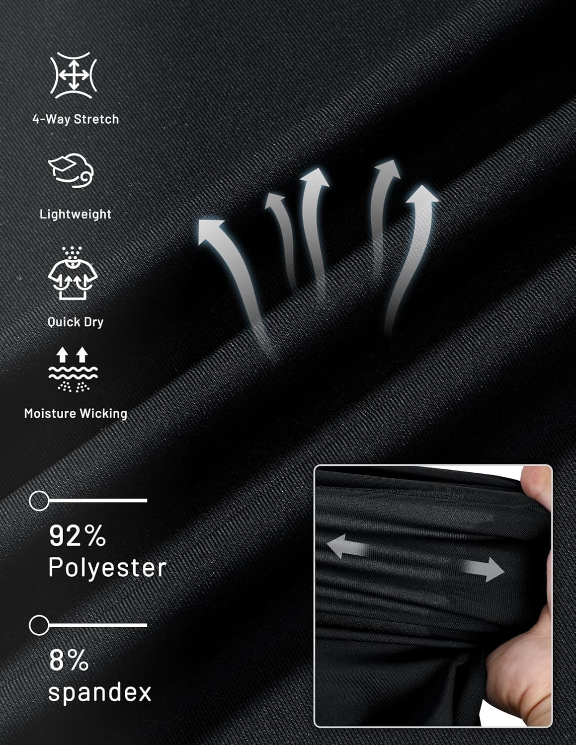 MIER Men's Dry Fit Workout T-Shirts Athletic Running Tee Short Sleeve Crew Neck Gym Tops, Polyester, Moisture Wicking