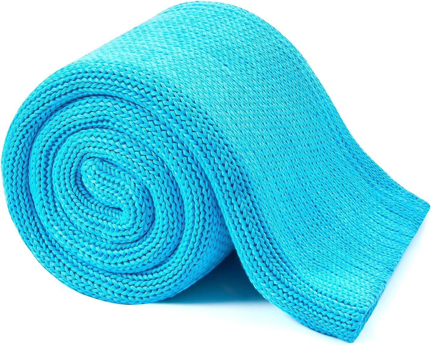 L'AGRATY Knitted Weighted Blanket - 48"x72" 12lbs Cooling Chunky Knit Heavy Blanket for Adults Braided Crochet Throw Thick Cable Yarn Knit Decorative No Beads Evenly Weighted Machine Washable