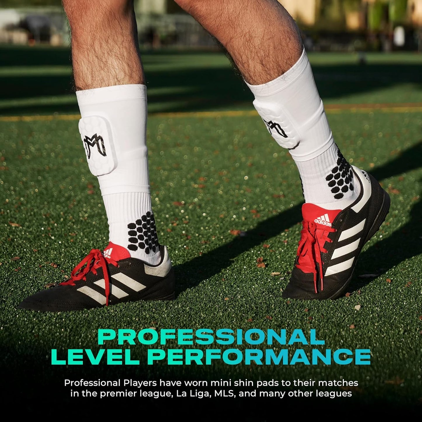 Mini Shin Guards Soccer – Built in Shin Pad Sleeves for Mens, Women, Teens - Small Shin Guards - Lightweight, Breathable Shin Defender Leg Protection