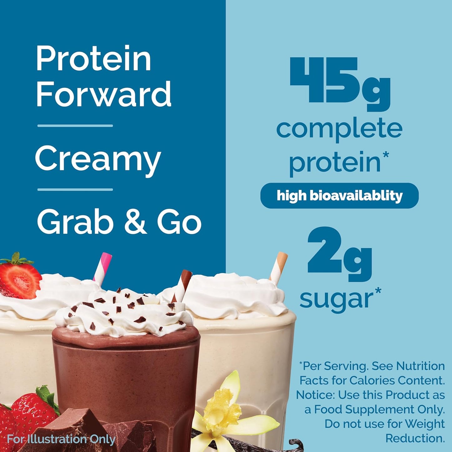 Quest Nutrition Protein Shake, Vanilla, Strawberry, & Chocolate, 45g Protein, 2g Sugar, Ready to Drink, Gluten Free, 12 Count (4 each Flavor)