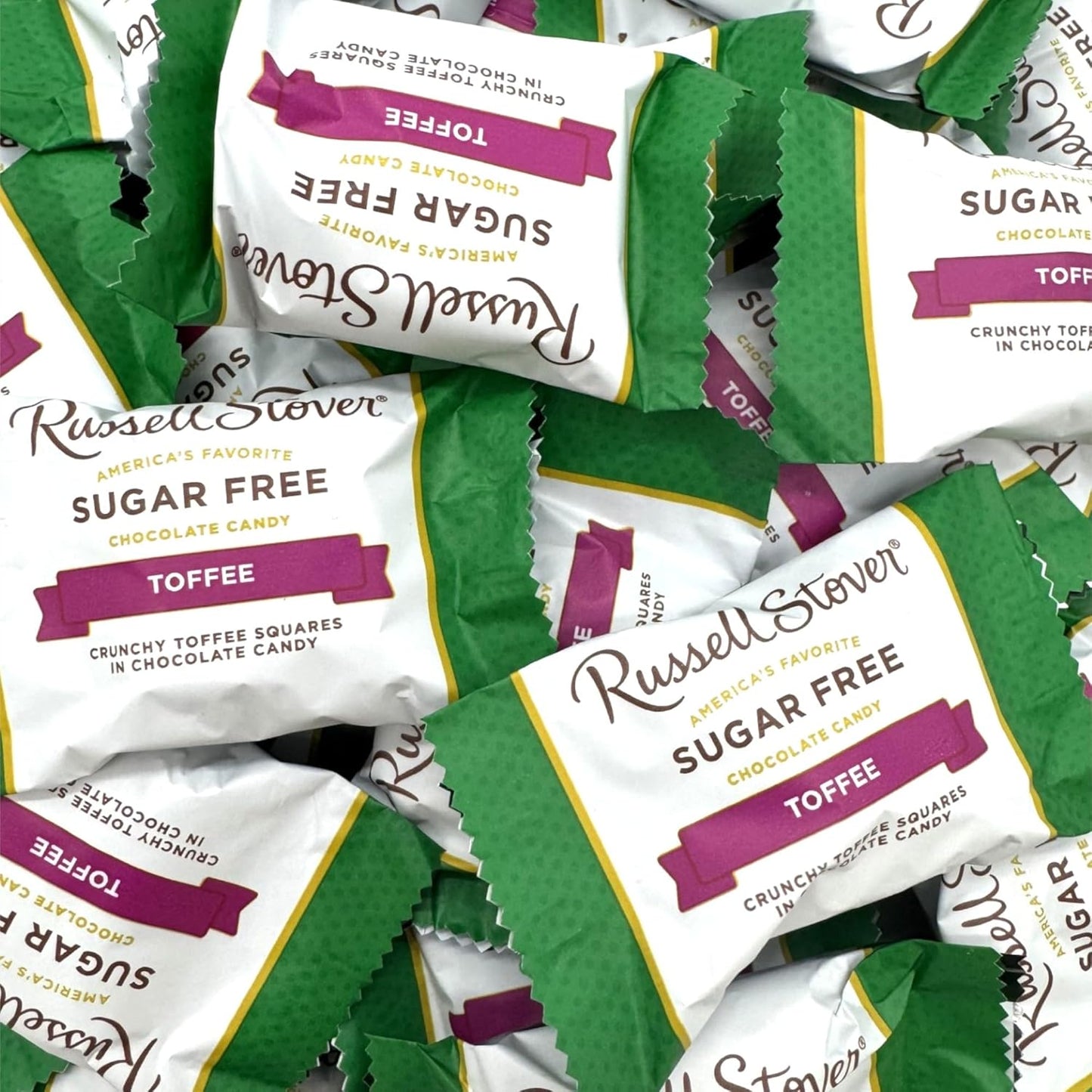 Sugar Free Chocolate Toffee Delight-1 lb Deliciously Crafted for a Guilt-Free Indulgence Made with Stevia Extract-Perfect for Health-Conscious Chocolate Lovers(16 oz)