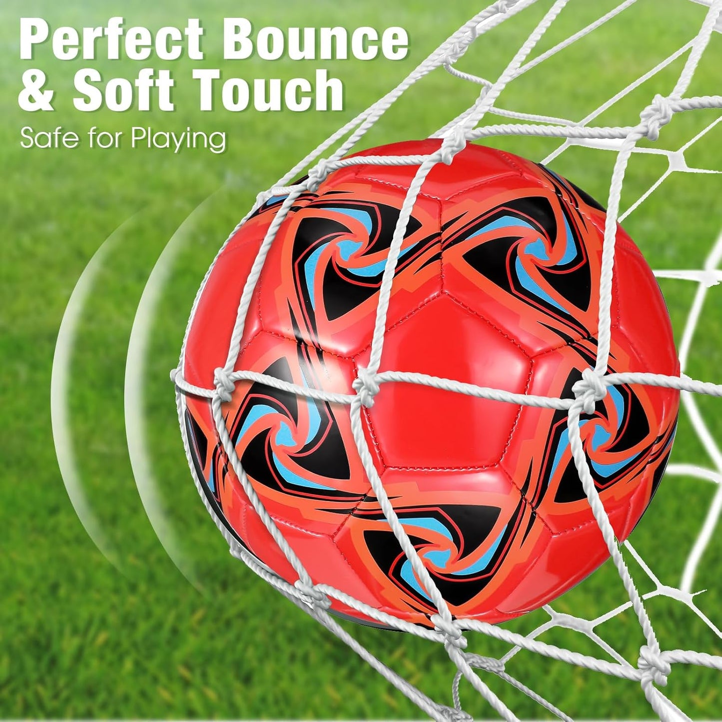 Lenwen 12 Pcs Soccer Balls with Pump Bulk Official Size 5 4 3 Kids Teen Adult Indoor Outdoor Sports Soccer Ball Toddler Youth Gift for Training Game Practice Christmas Operation