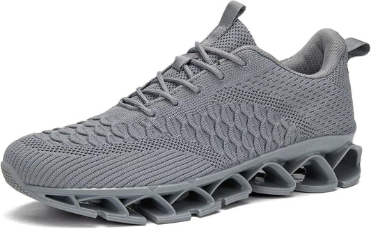 Men's Slip on Walking Running Shoes Blade Tennis Casual Fashion Sneakers Comfort Non Slip Work Sport Athletic Trainer