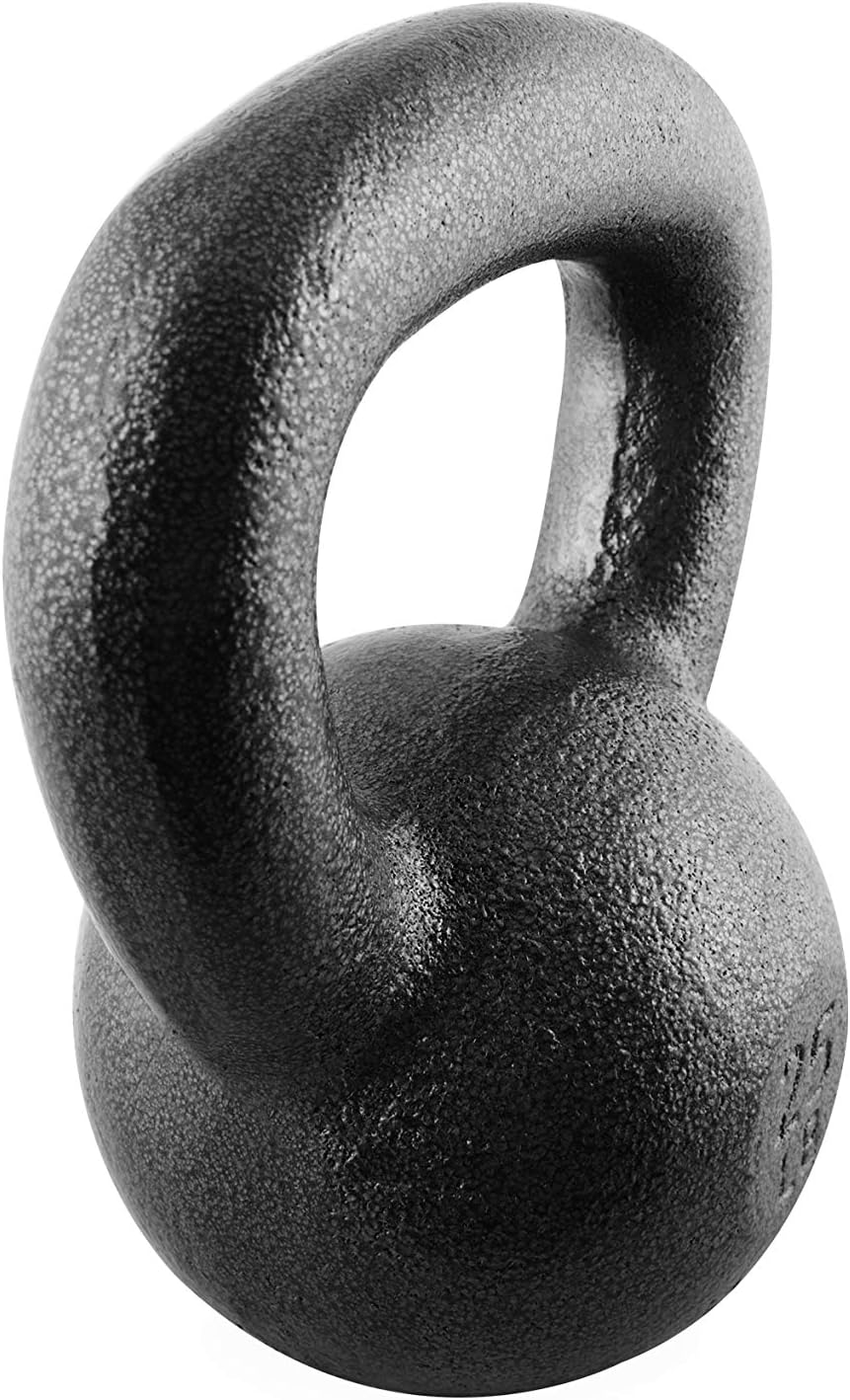 WF Athletic Supply Hammerstone Painted Cast Iron Kettlebells, Home & Gym Equipment, Great for Strength Training, Full Body Workout & Crossfit Training, Color & Size Options Available in 10-80 Pounds