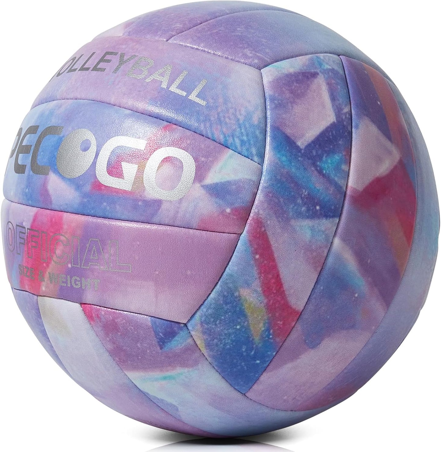 Volleyball Size 5 PU Leather Soft Indoor Outdoor Volleyballs Sports Training Game Play Ball for Beginner, Teenager, Adult, 8.2