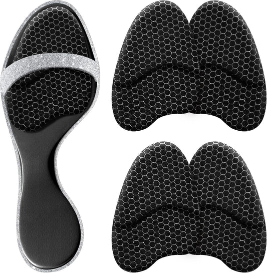 Metatarsal Pads for Women, Ball of Foot Cushions, Heel Inserts, High Heel Comfort Pads (2 Pairs), Anti Slip, Invisible Design