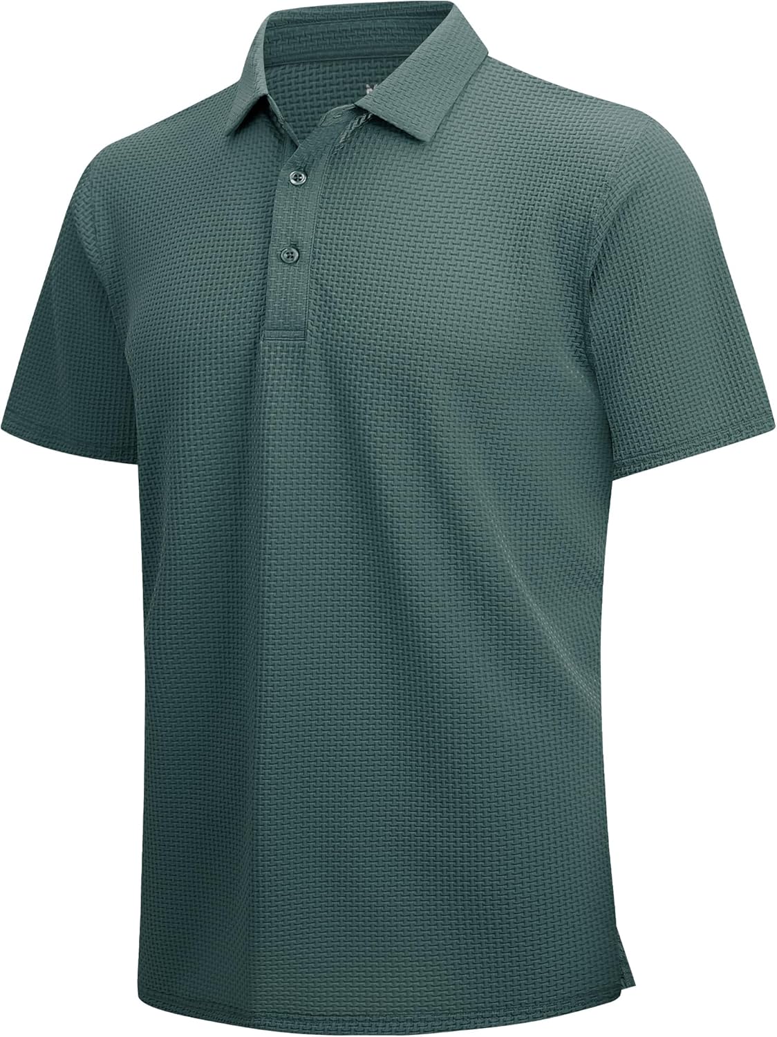 WARHORSEE Golf Polo Shirts for Men Short Sleeve Wrinkle Free 4 Way Stretch Moisture Wicking Performance Collared Tshirts