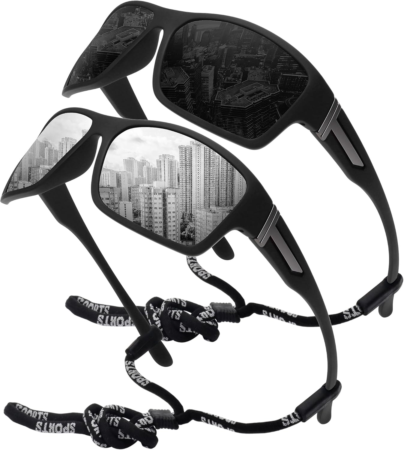 STORYCOAST Polarized Sports Sunglasses for Men Women Unbreakable Frame Cycling Fishing Driving