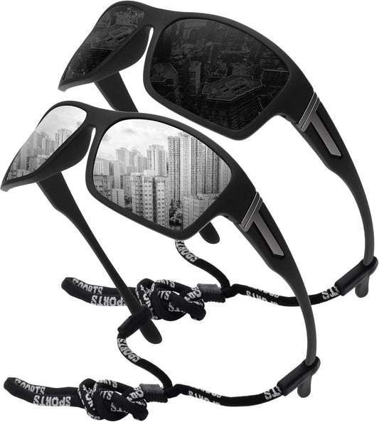 STORYCOAST Polarized Sports Sunglasses for Men Women Unbreakable Frame Cycling Fishing Driving