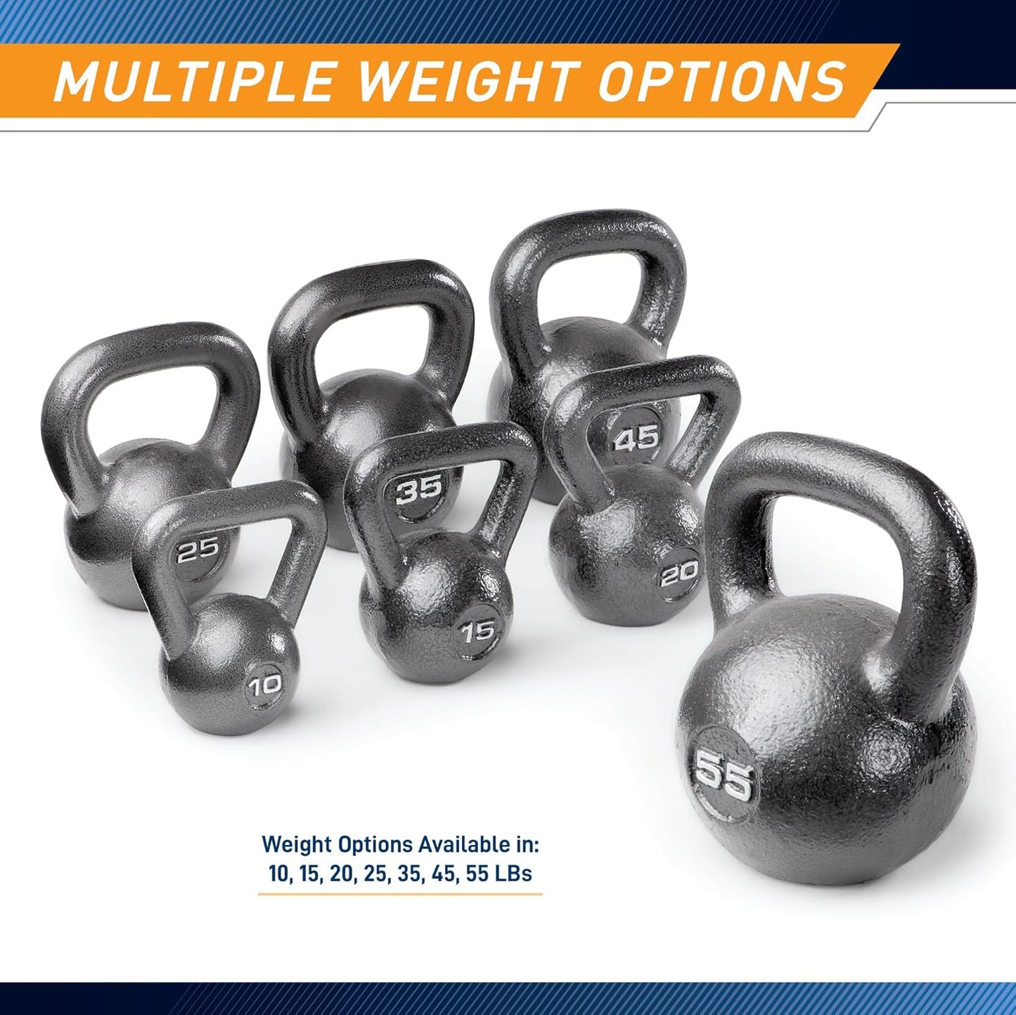 Marcy Hammertone Kettle Bells - 10 to 55 lbs. HKB Workout Weights