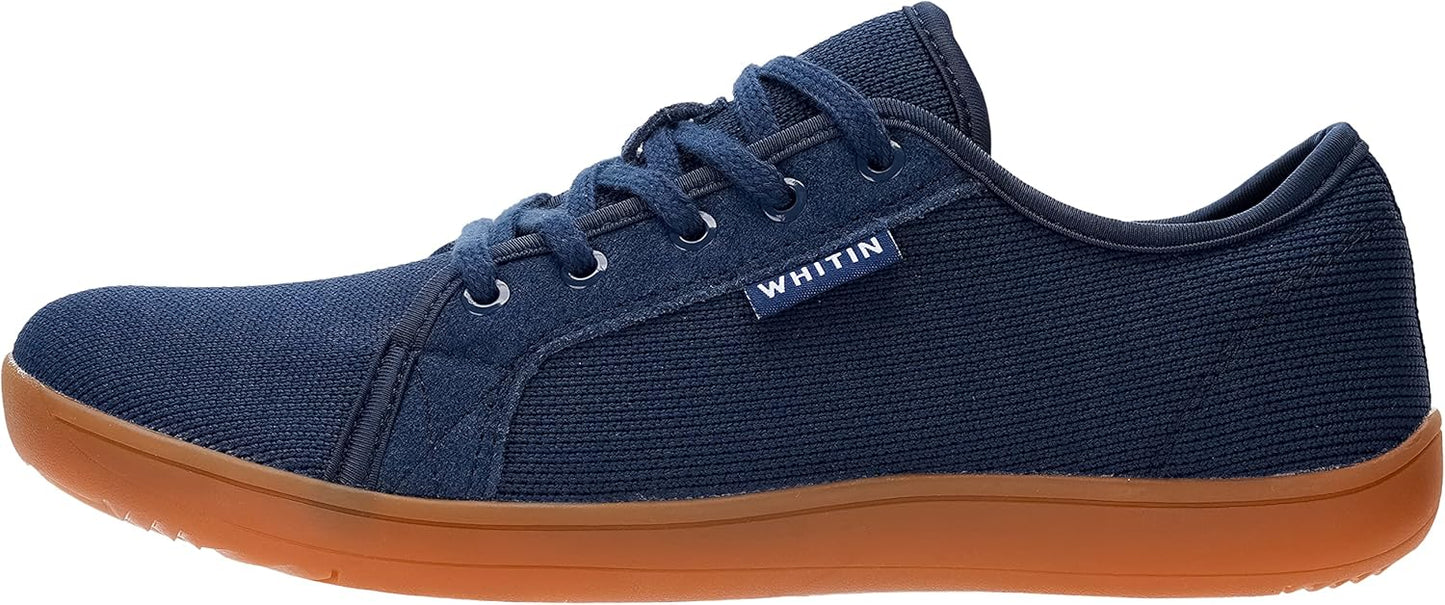 WHITIN Men's Wide Minimalist Barefoot Sneakers | Zero Drop Sole | Optimal Relaxation