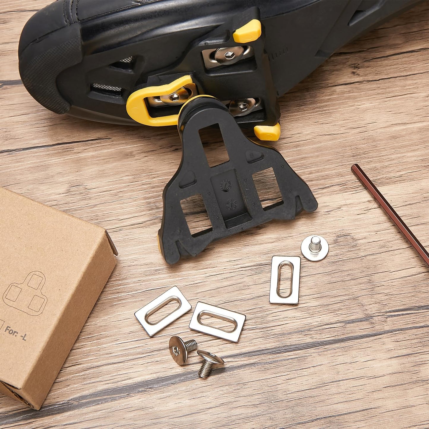 Bike Cleats Compatible with Shimano SPD-SL Locking Cycling Pedals Indoor Cycling & Road Bike Cleats