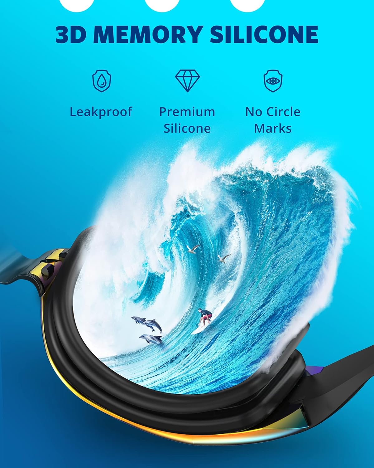 Aegend Swim Goggles, Swimming Goggles No Leaking Full Protection Adult Men Women Youth