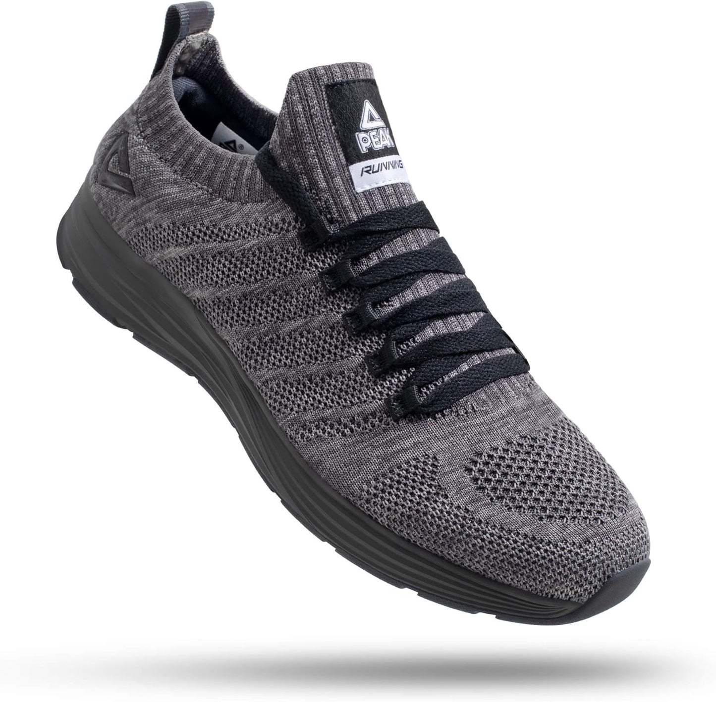 PEAK Mens Lightweight Walking Shoes Comfortable Slip On Sports Sneakers for Tennis, Gym, Running, Casual Workout