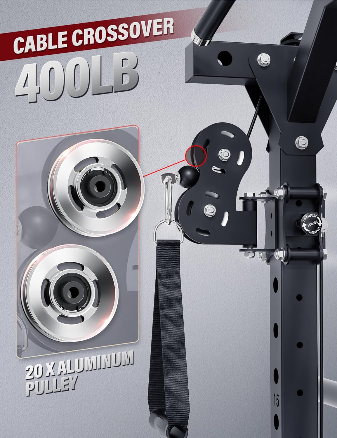 Major Fitness Drone2 Advanced Training Smith Machines– All-in-One Home Gym Squat Rack with Aluminum Pulley Set , Weight Bar, Dual LAT Pull-Down Systems & Cable Crossover Machine for Full-Body Workouts