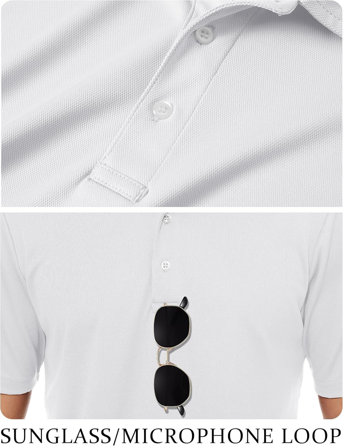 TACVASEN Mens Golf Shirt Dry Fit Mens Polo Shirts Short Sleeve Performance Golf Polos for Men with Collar Work Shirts