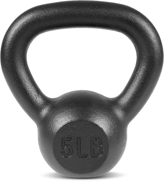 ProsourceFit Fit Solid Cast Iron Kettlebells Weights for Full Body Workout