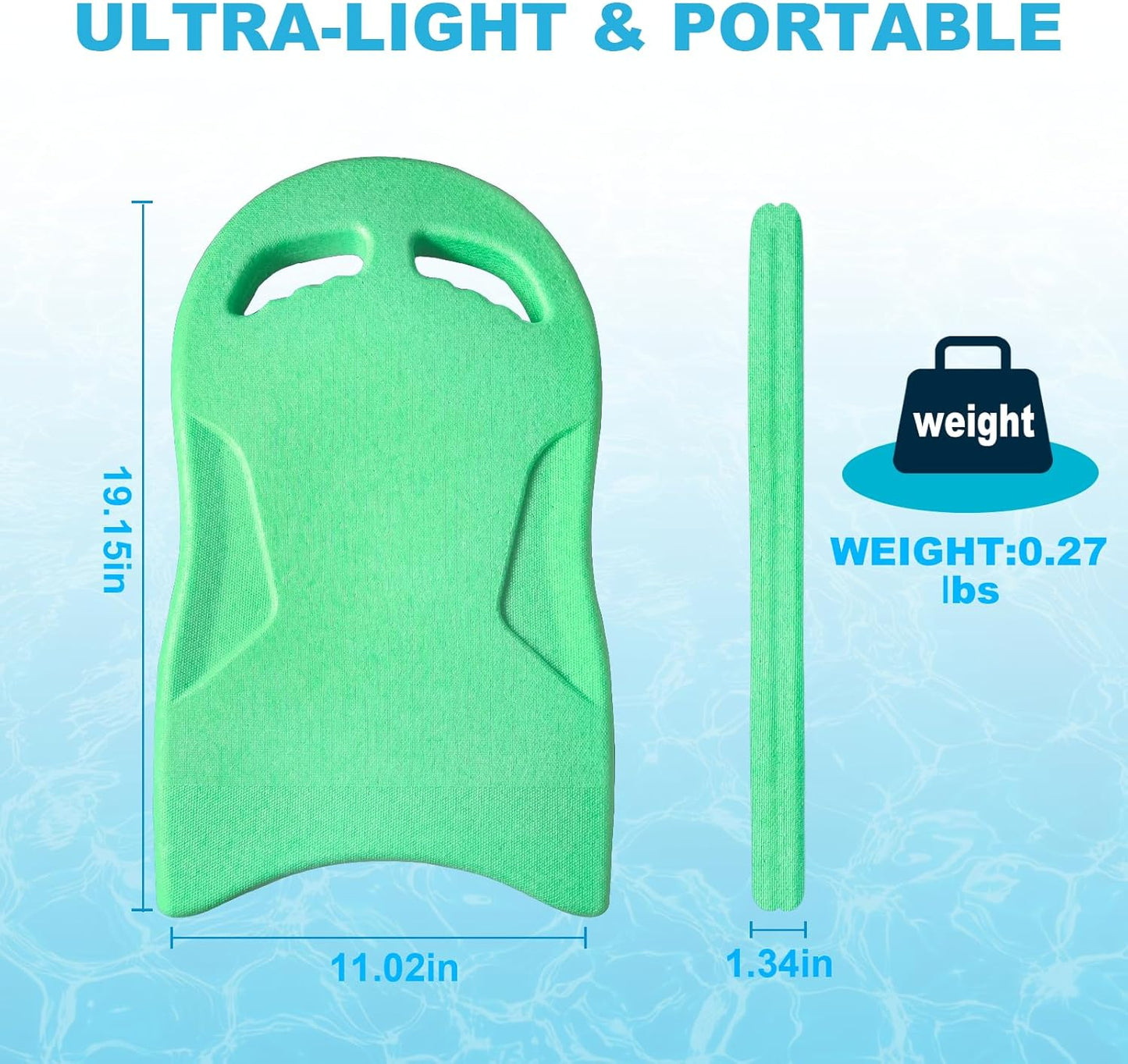 Swimming Kickboard, Lightweight and High Buoyancy Swim Training Board for Swimmers, Durable EPP Material, Ideal for Pool Exercise and Swimming Lessons