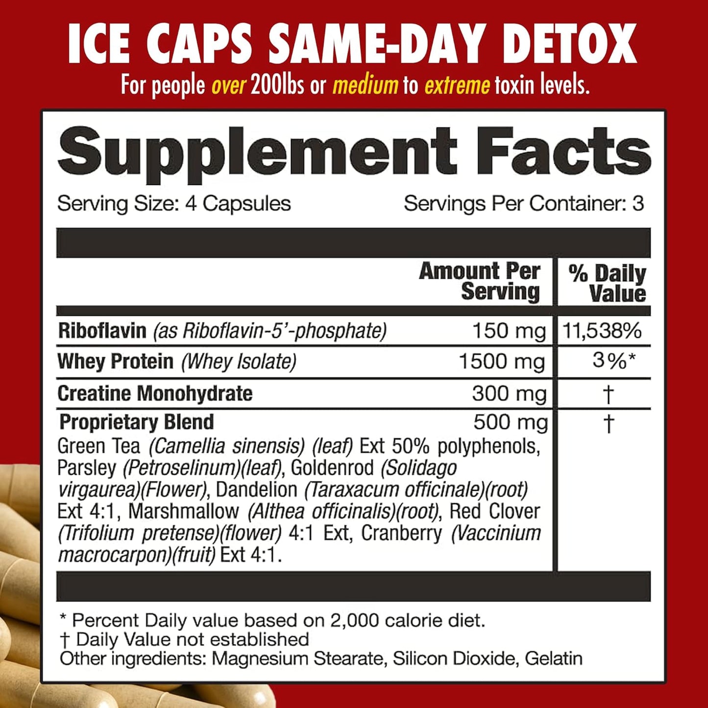 Rescue Detox - ICE CAPS - 12ct | Concentrated Cleansing Capsules