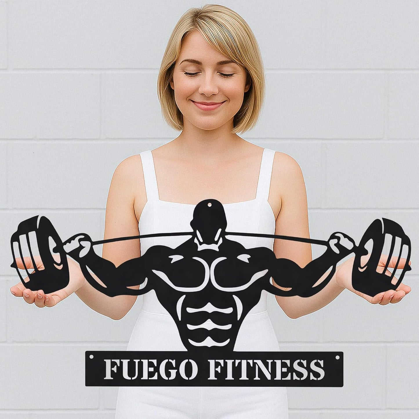 Powerlifting Personalized Lights Metal Wall Decor, Powerlifting Custom Monogram Wall Decor, Gym Metal Signs, gifts for men, husband, dad, papa, grandpa, father day sign