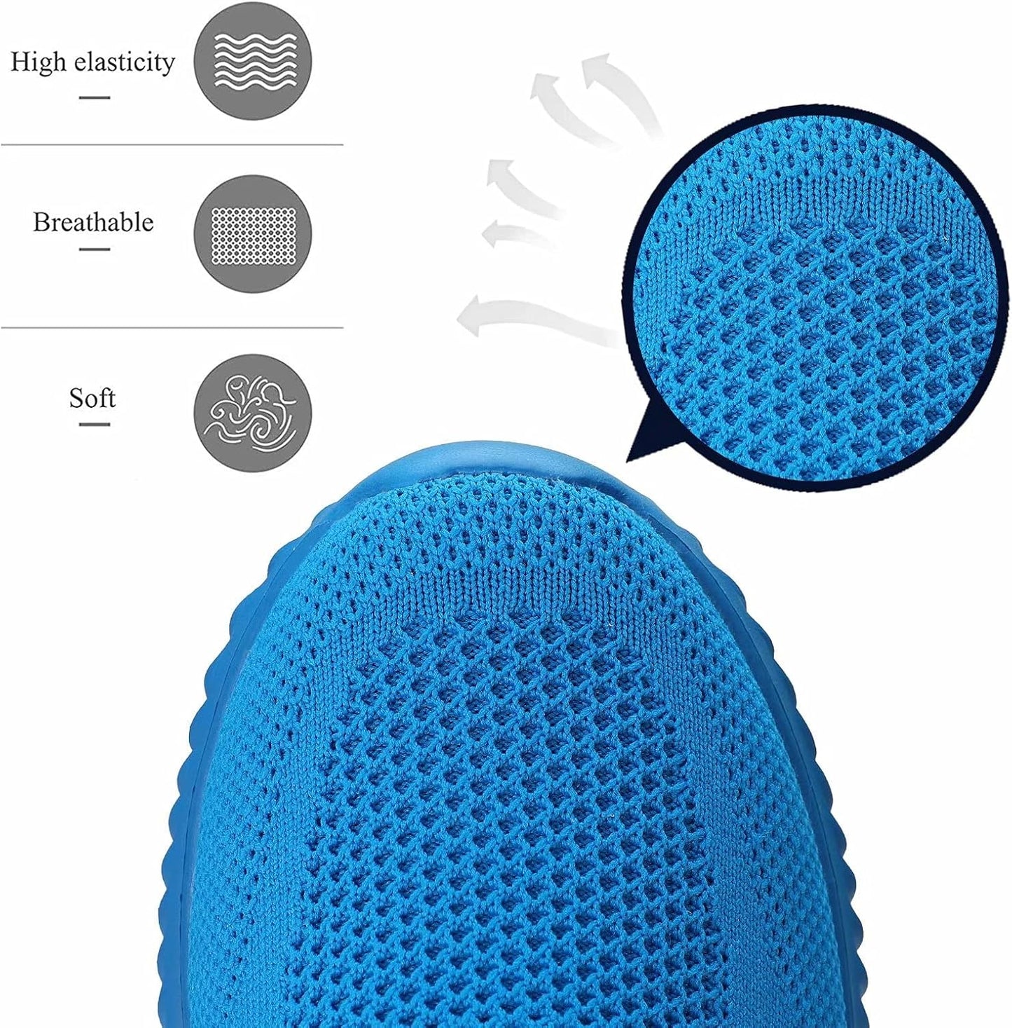 Mens Slip On Running Shoes Athletic Walking Trainers Lightweight Breathable Mesh Tennis Sneakers